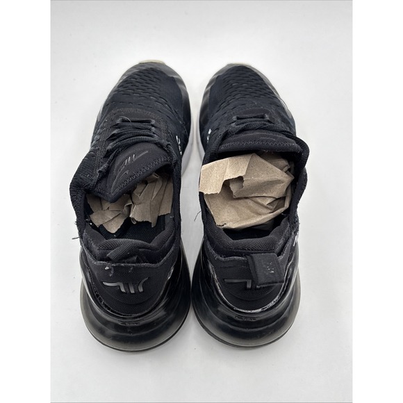 Nike Air Max 270 (GS) Black Running Shoes 943345-001 Size 7Y W 5.5 - Picture 10 of 11